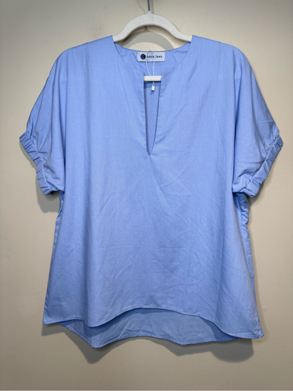 New Caryn Lawn Betsy Top Summer Cotton Chambray Osfm